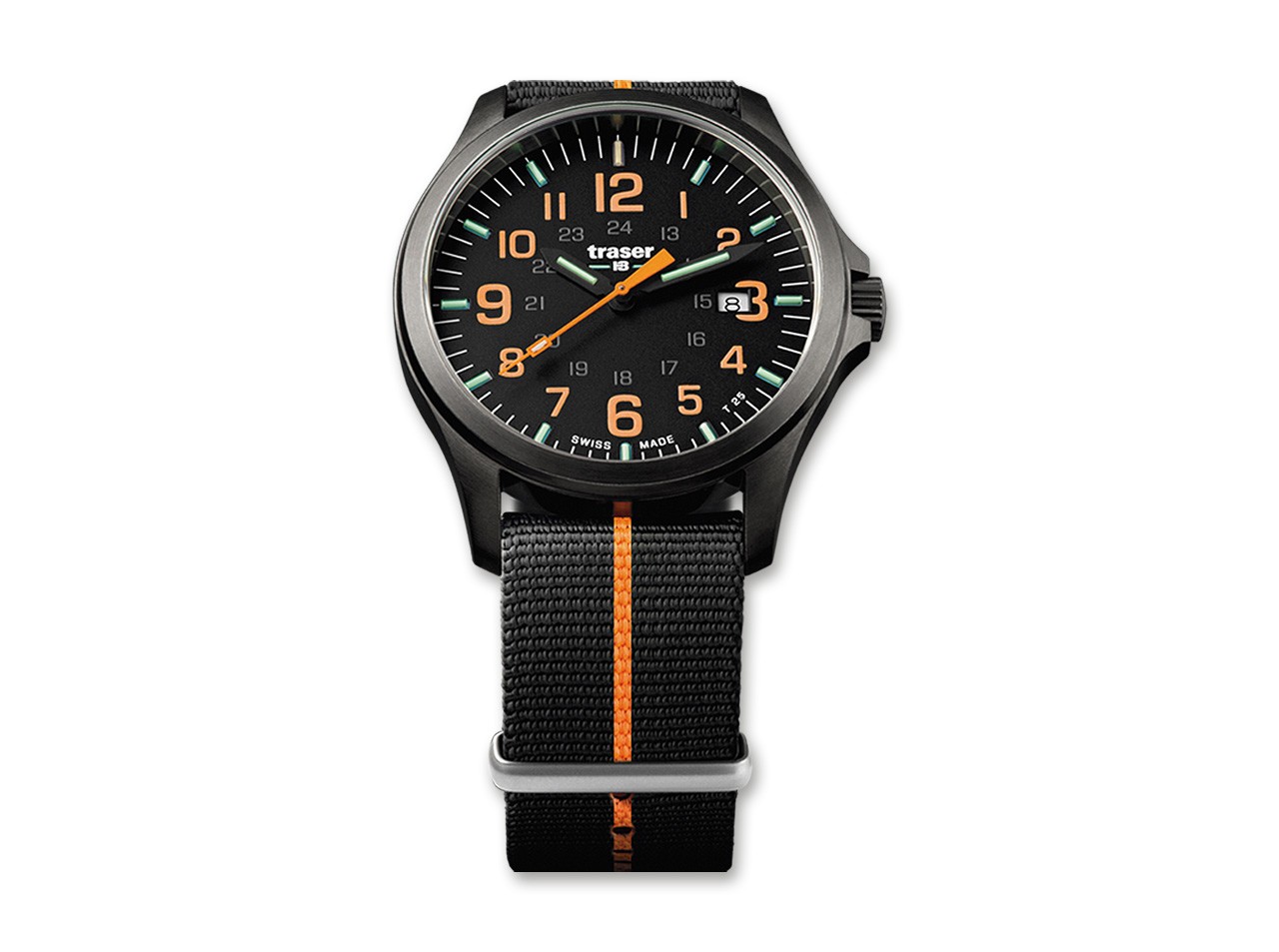 P67 Officer Pro Gunmetal Black & Orange Nato