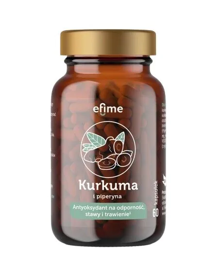 Efime kurkuma i piperin 60 kapsula
