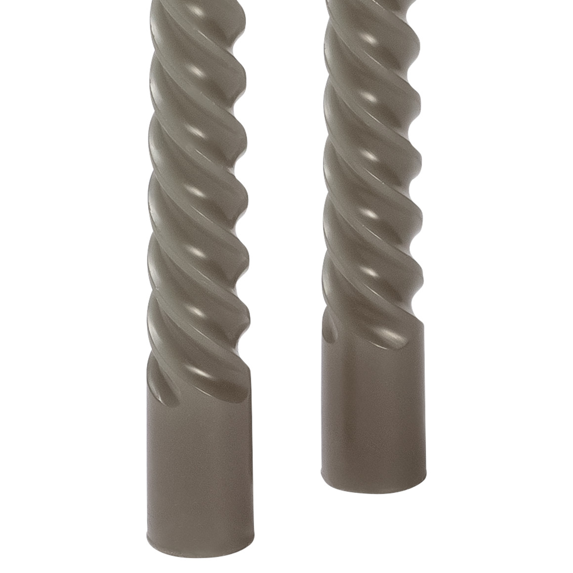 2 Stabkerzen in gedrehter Optik