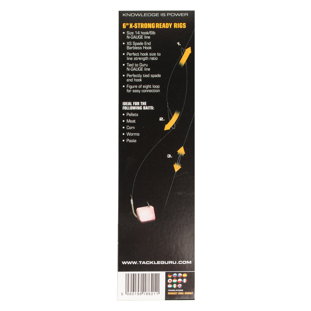 Hameçons montés coup guru xtra sterke karperhengels 15cm (x8)