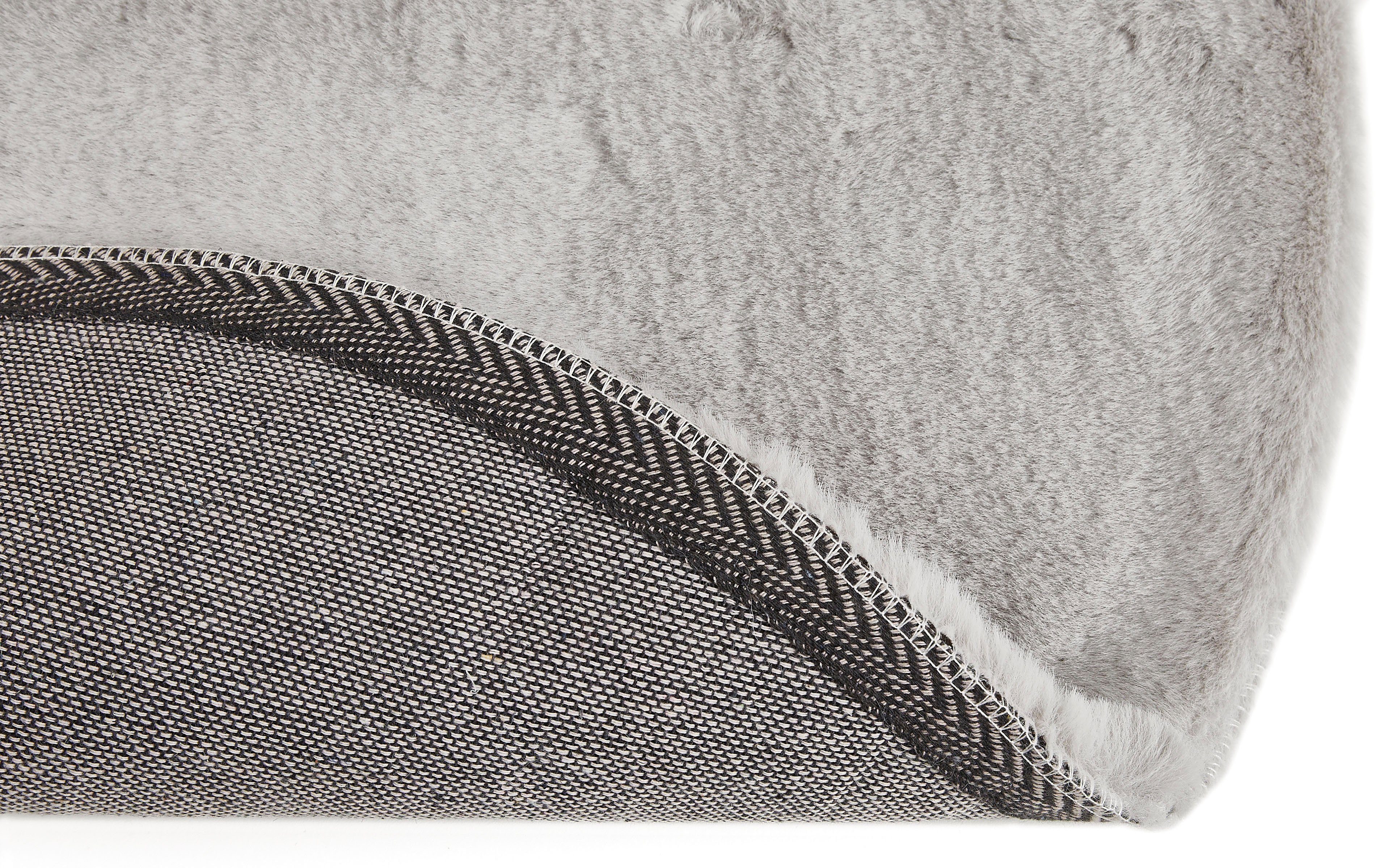 Fellteppich Novara, LUXOR living, rund, Höhe: 35 mm, Kunstfell, Kaninchenfell-Haptik, besonders weicher Hochflor