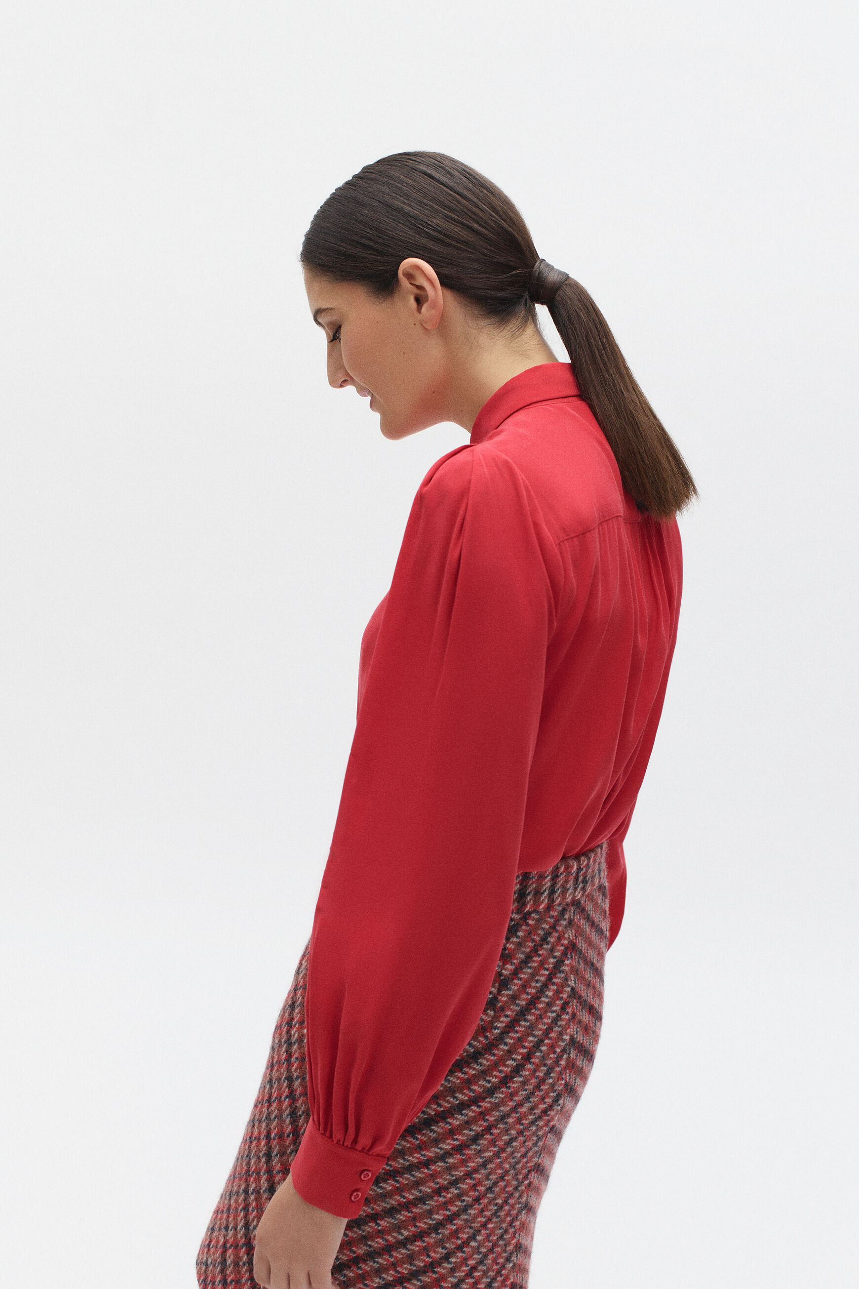 chemisier denver rouge femme
