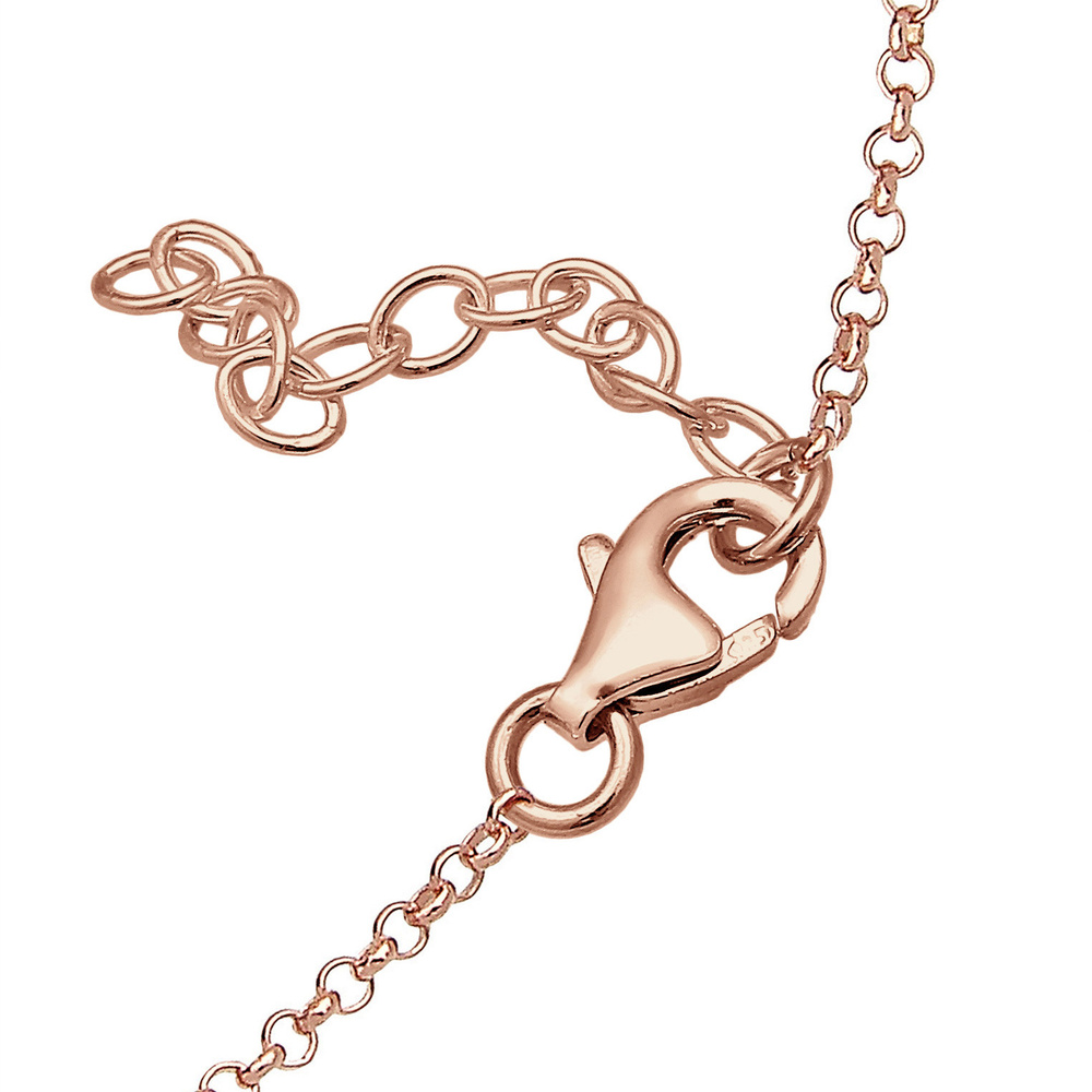 Elli Elli Bracelet Femmes Croix Foi en argent sterling 925 plaqué or rose Bracelet