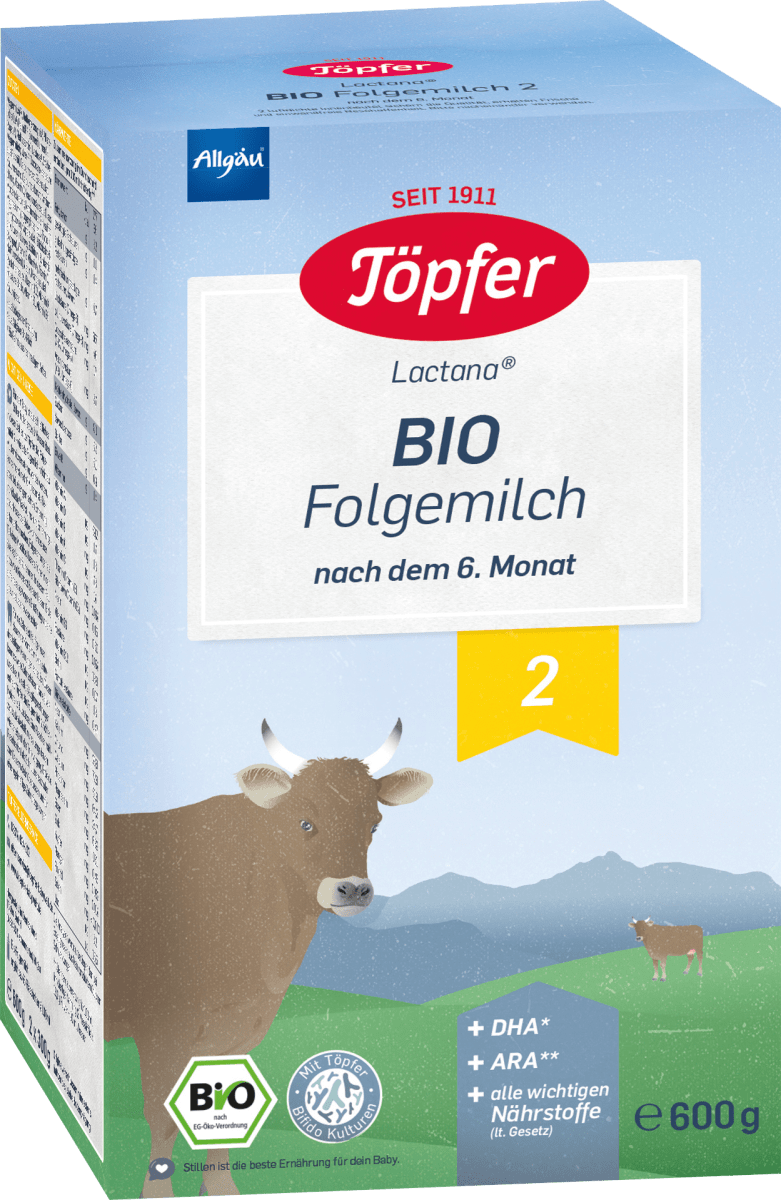 Folgemilch 2 nach dem 6. Monat, 600 g
