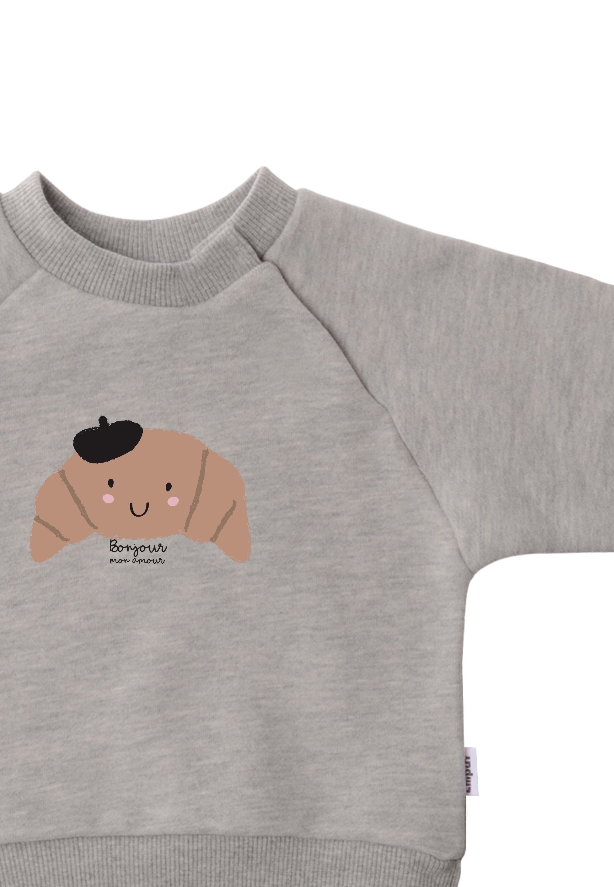 Liliput Sweatshirt Croissant mit Rundhalsausschnitt