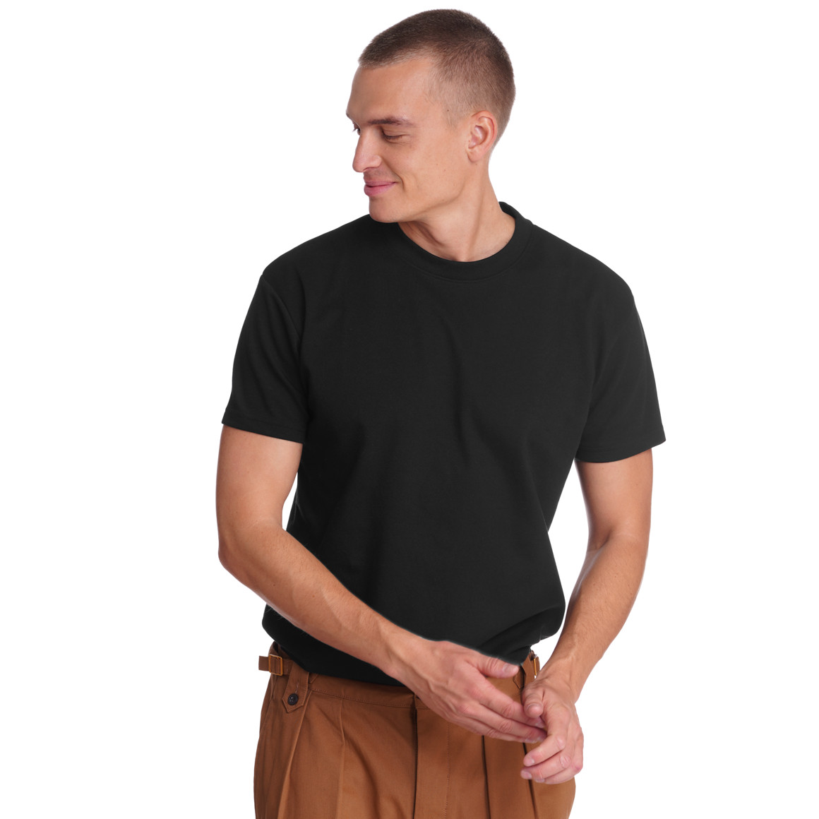 Herren T-Shirt unifarben