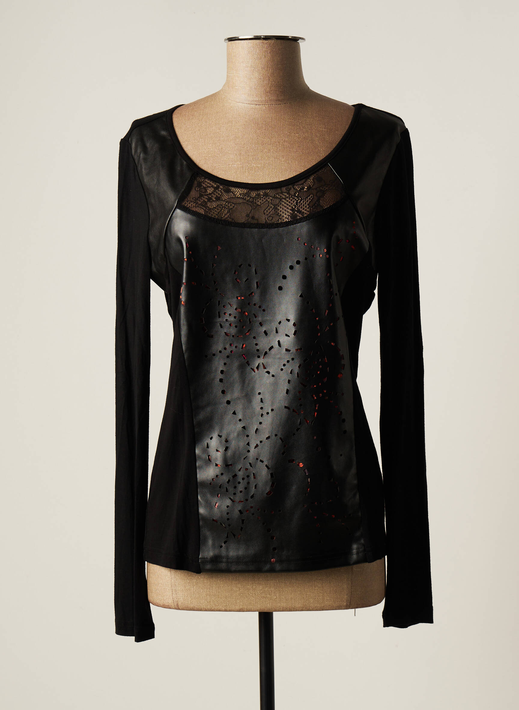 Leslie Tops Femme couleur noir
