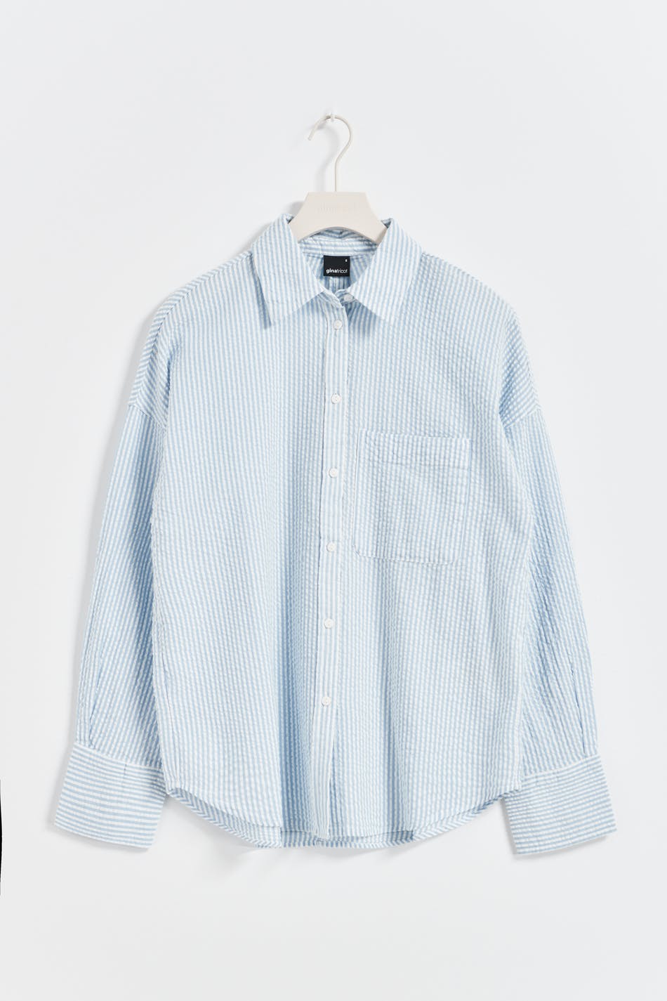 Seersucker pyjamas shirt
