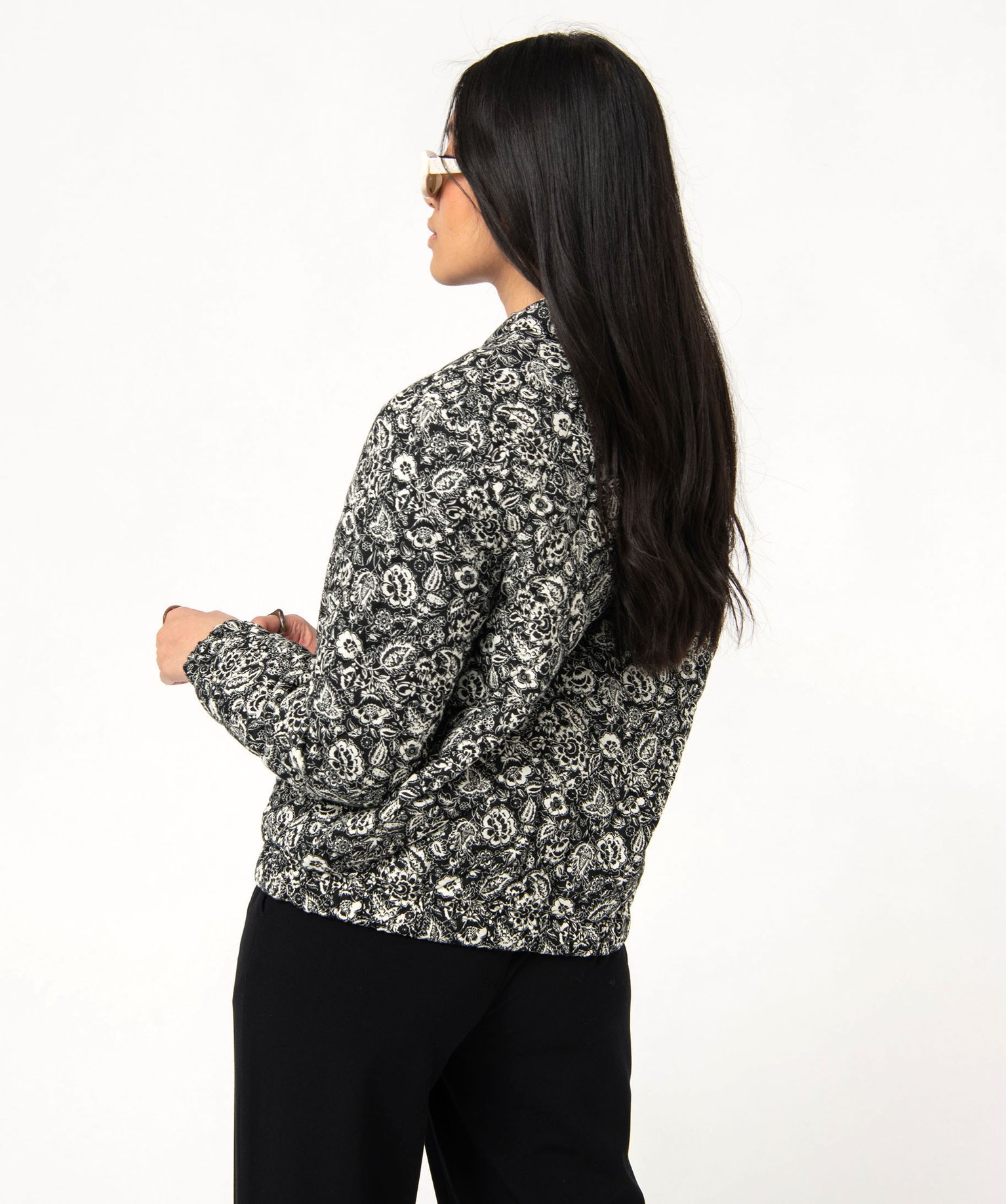Veste femme matelassée à motifs fermeture zippée imprime | GEMO
