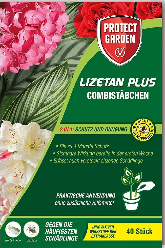 Protect Garden Insektenvernichtungsmittel Protect Garden Lizetan Plus Combistäbchen 40 Stück Dünger und Schutz
