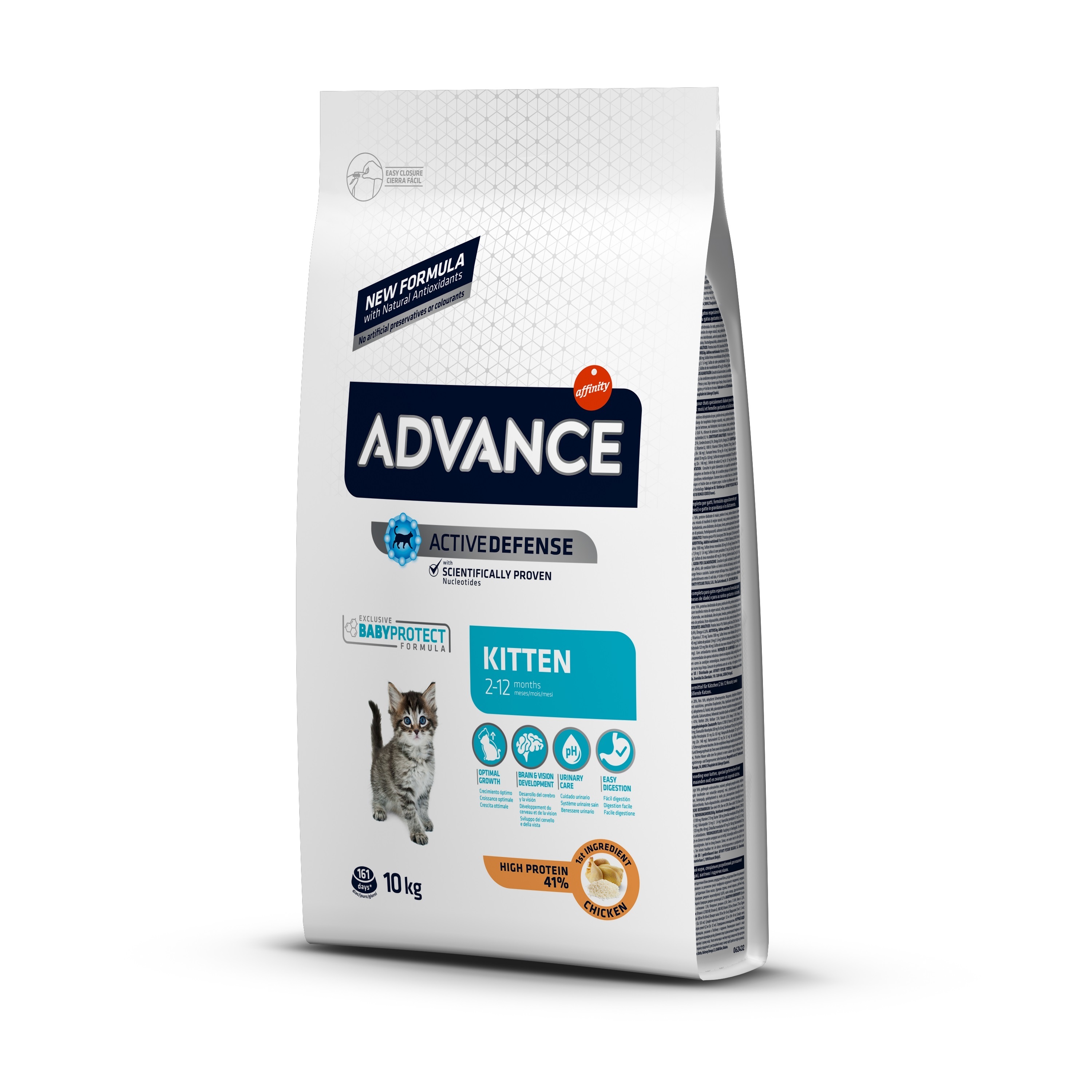 ADVANCE Trockenfutter ADVANCE Affinity Kitten mit Huhn und Reis 10kg