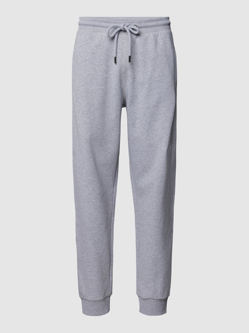 Sweatpants mit Label-Detail in hellgrau