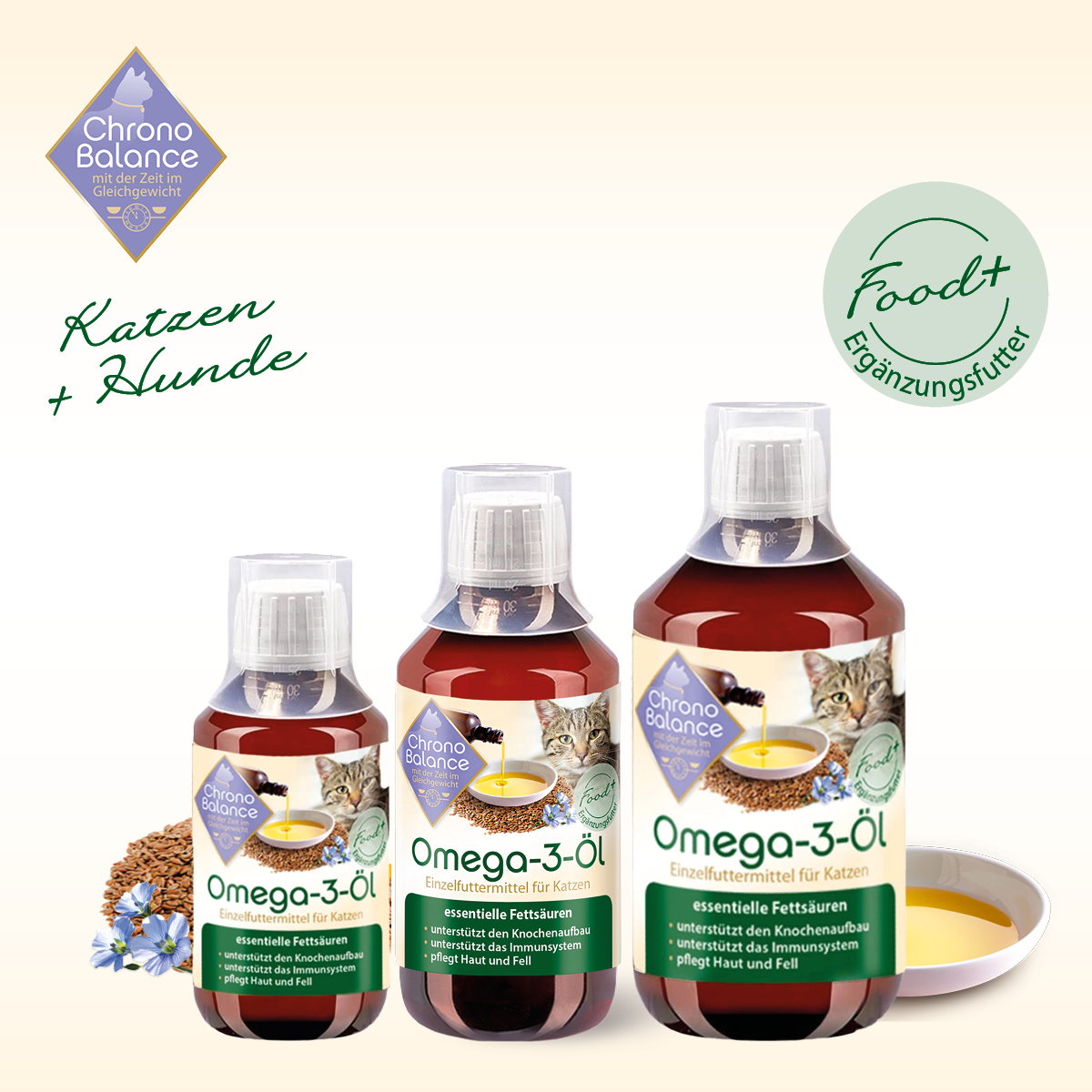 ChronoBalance Ergänzungsfutter & Aufzucht ChronoBalance Omega-3 Öl 500 ml
