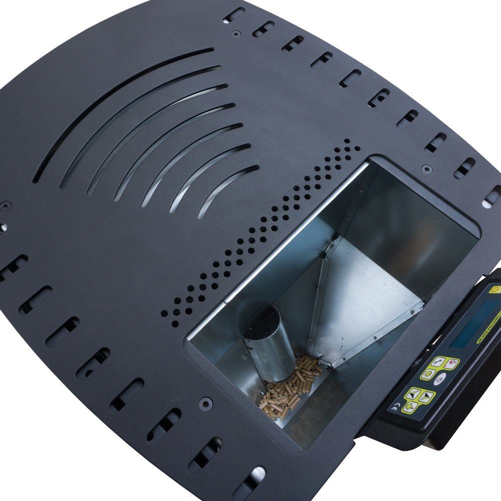 NEMAXX Kaminofen Nemaxx P12 Pelletofen 13,6 kW Schwarz - WiFi-Ready, Nemaxx P12 Pelletofen 13,6 kW Schwarz - WiFi-Ready