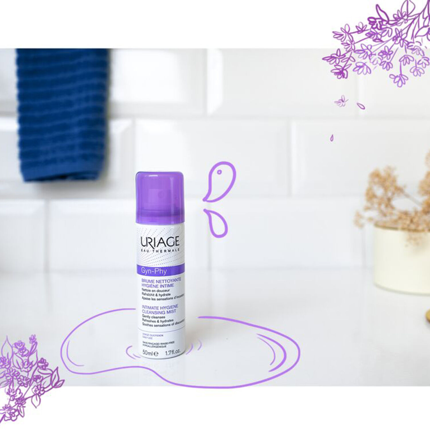 Uriage Gyn-Phy - Brume Nettoyante Hygiène Intime 50 ml