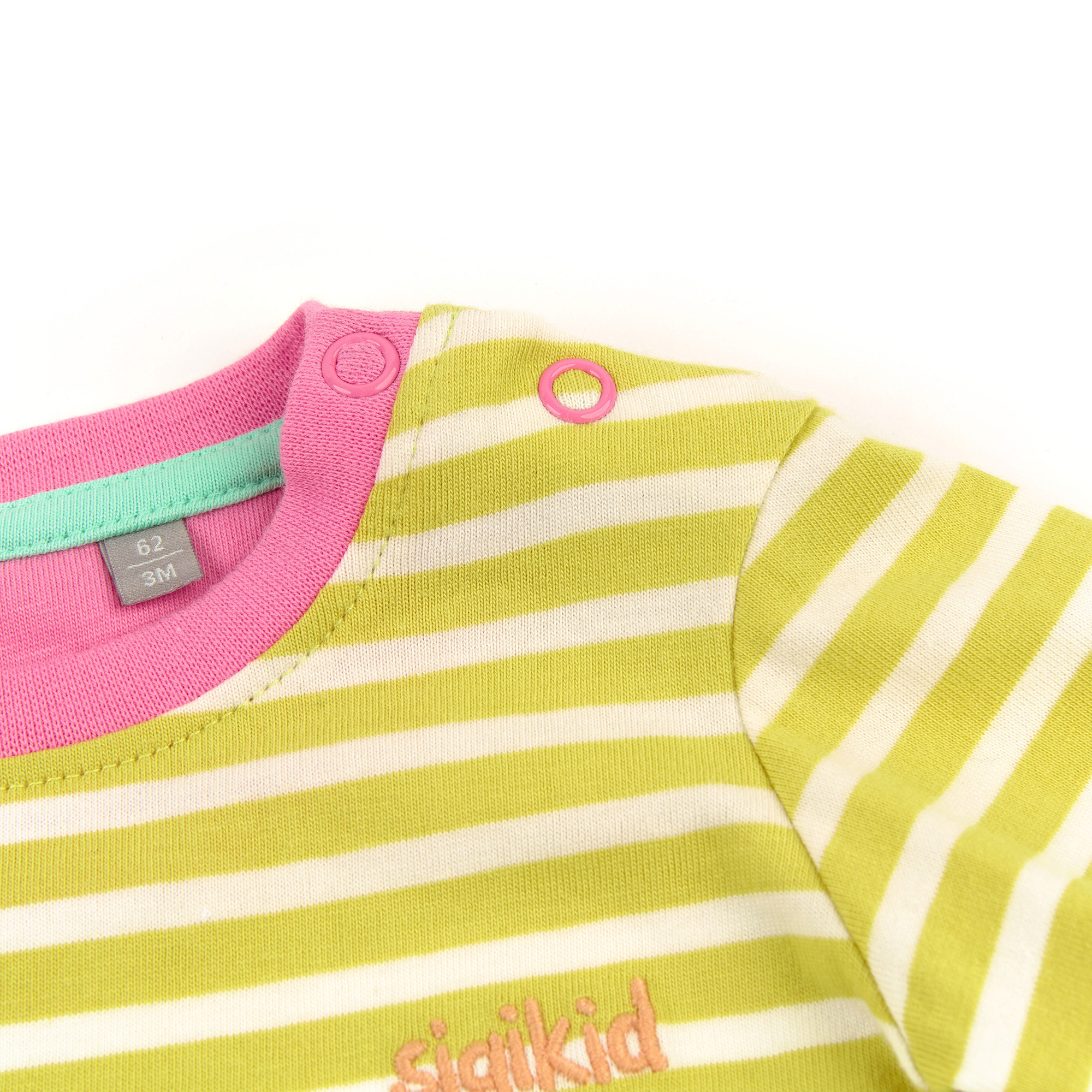 Baby T-Shirt geringelt mit Krokodil Motiv
