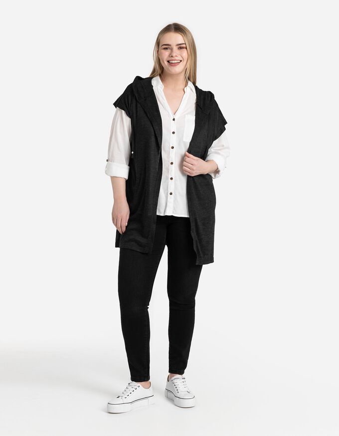 Longcardigan - Viskose-Mix
