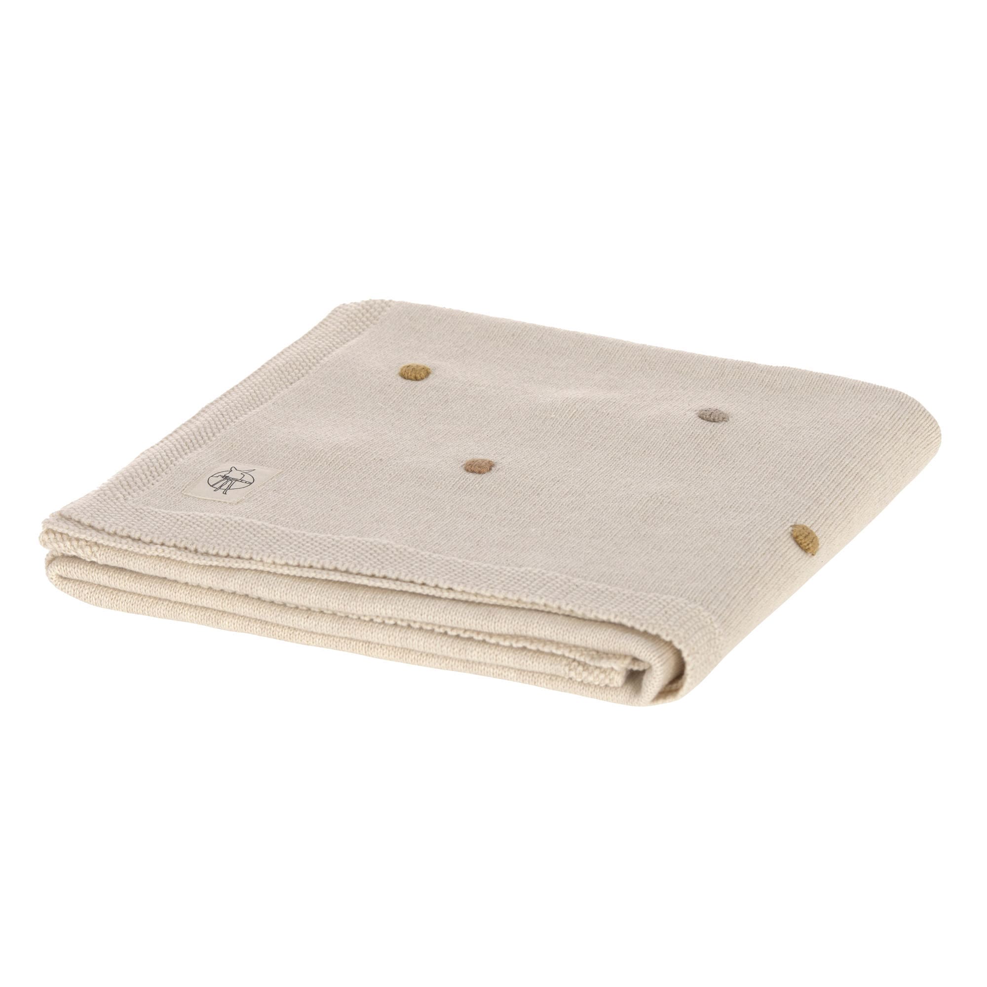 Babydecke - Bio Baumwolle, Dots Nature