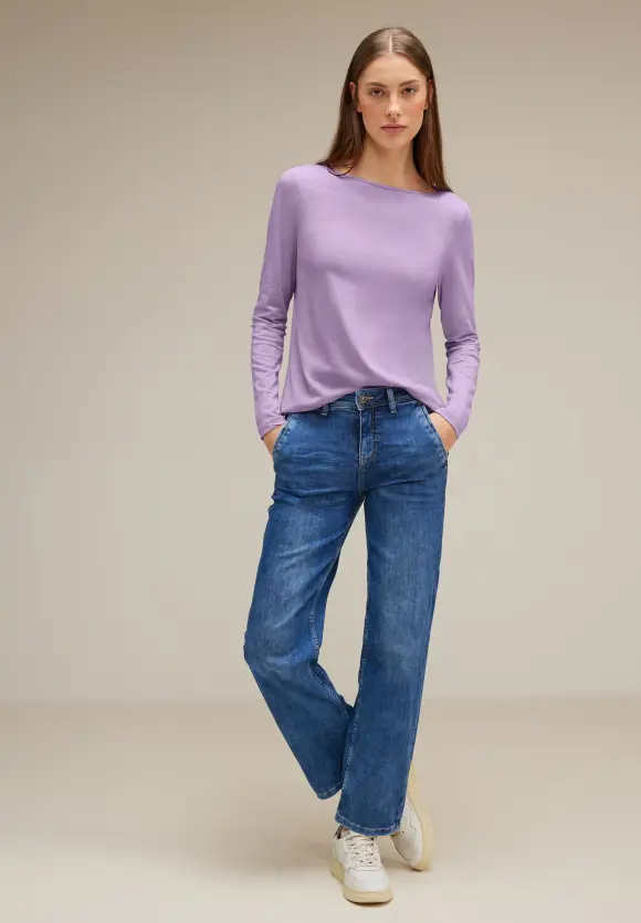 Street One Shirt mit U-Boot-Ausschnitt