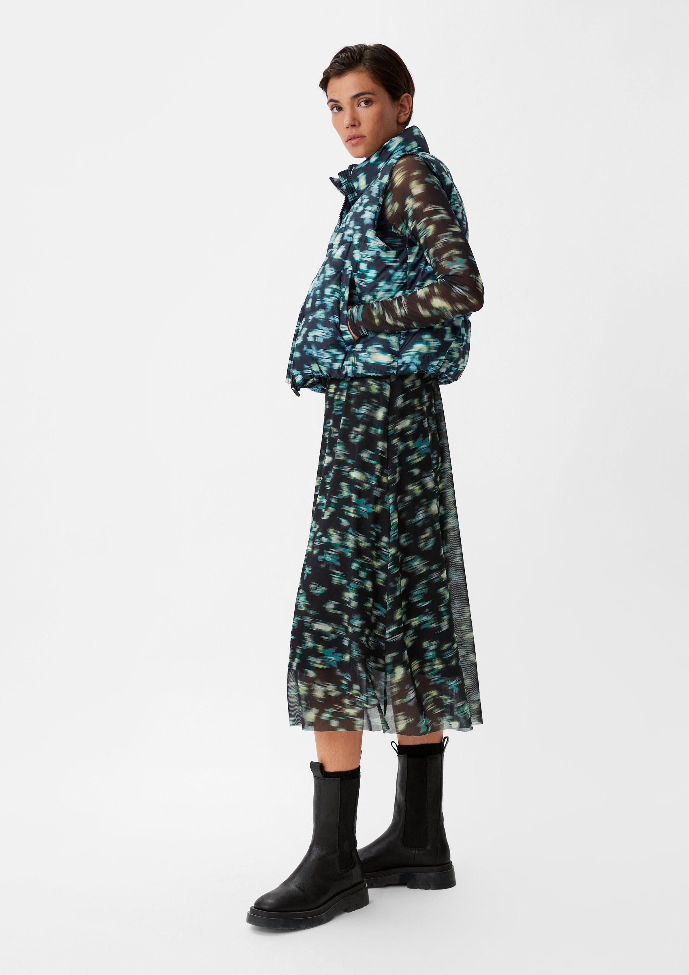 comma casual identity Funktionsweste Steppweste mit Allovermuster
