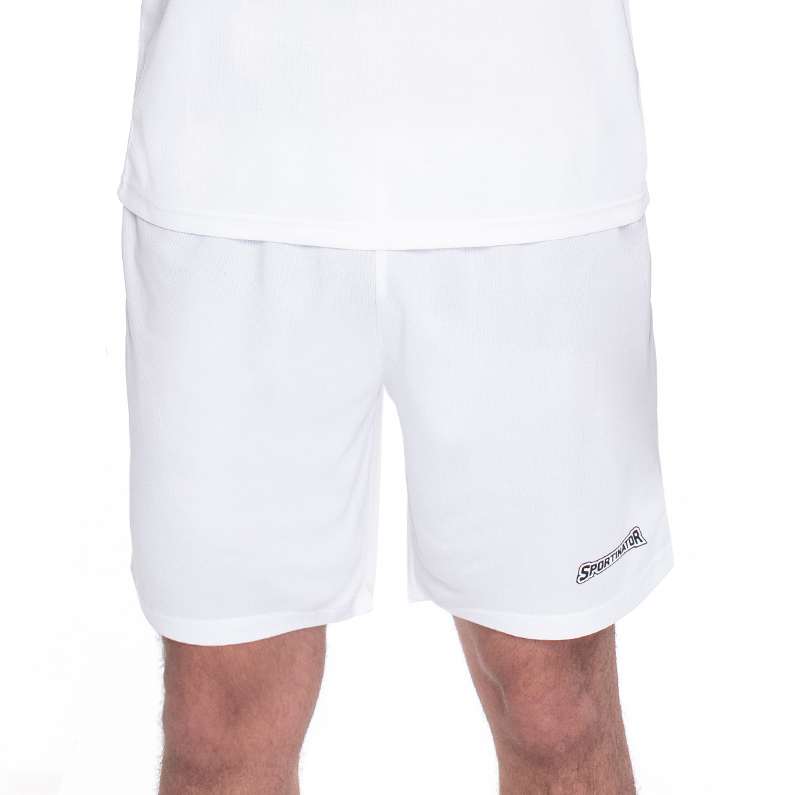 SPORTINATOR Essentials Herren Training Shorts weiß