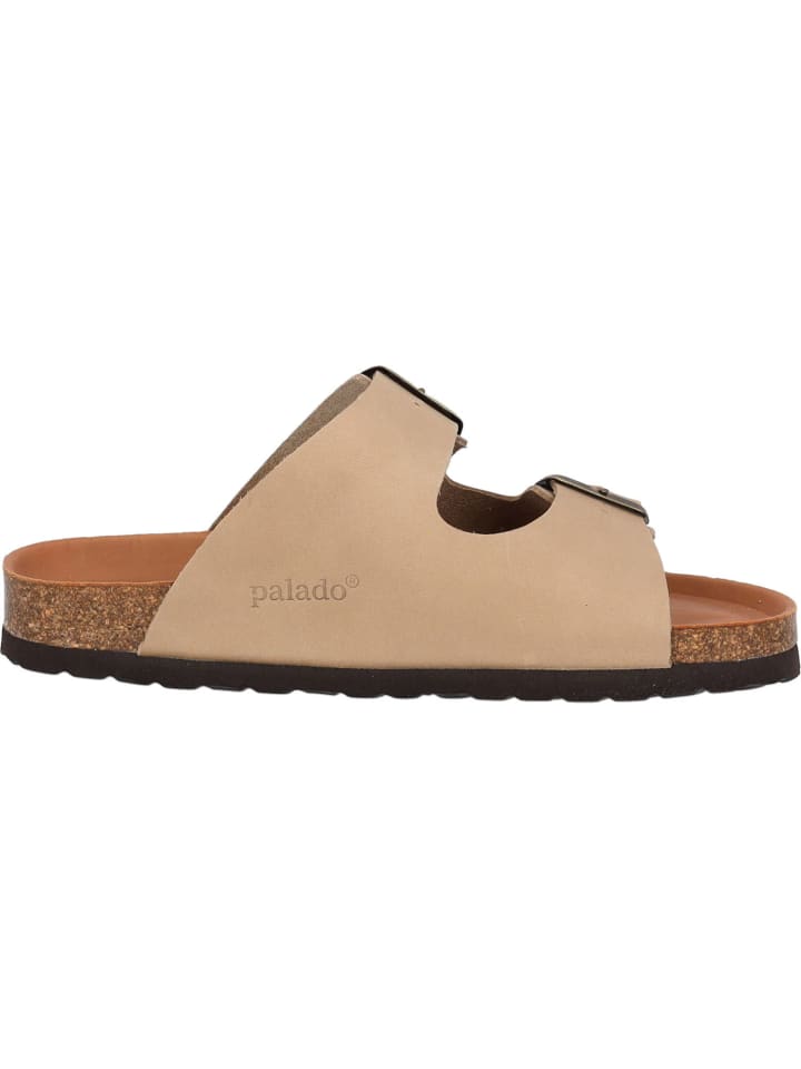 palado Pantoletten in taupe leder günstig kaufen