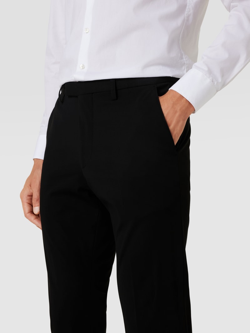 Anzughose im Regular Fit Modell 'Monopoli' in schwarz