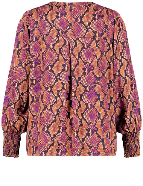 Bluse mit Python-Print