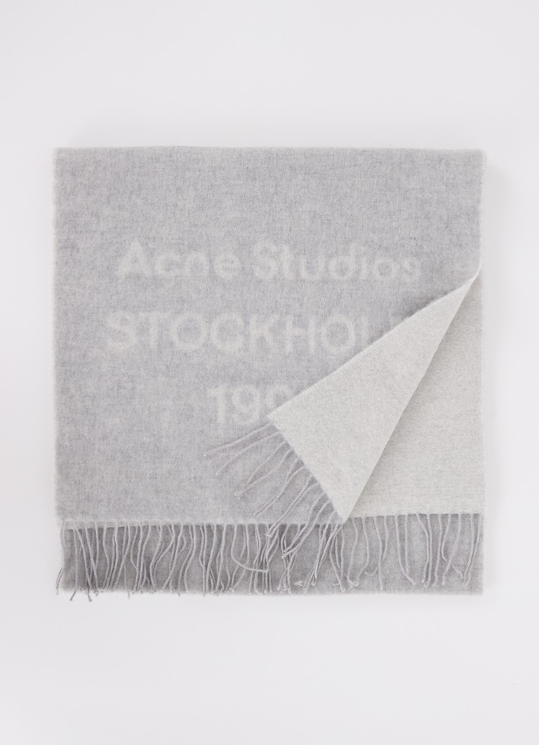 Acne Studios  Sjaal van wol met franjes 180 x 45 cm