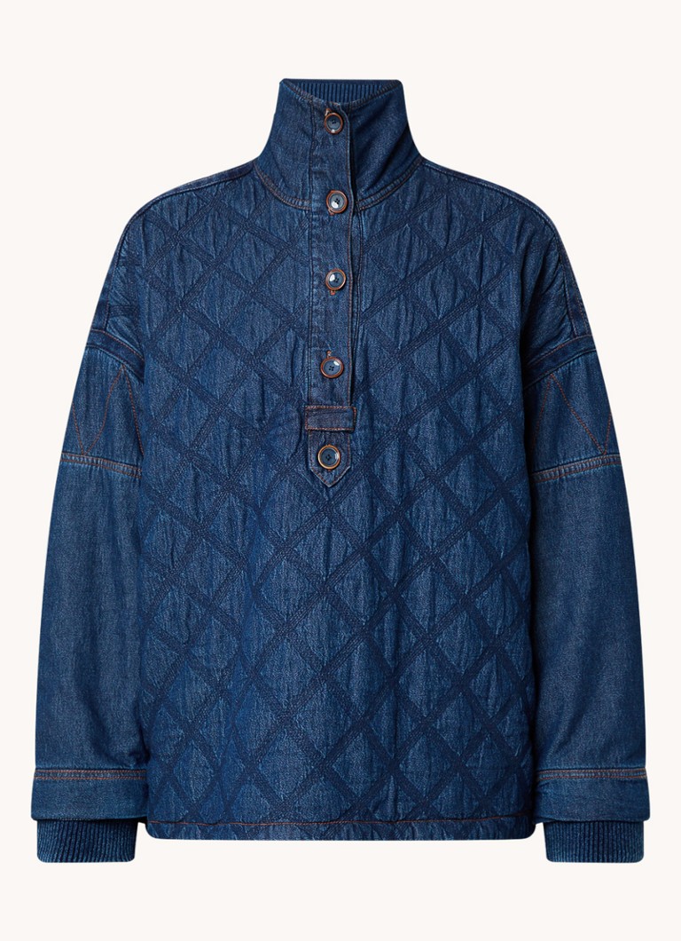 Pulover matlasat Sessùn Saltery Bay Chambray