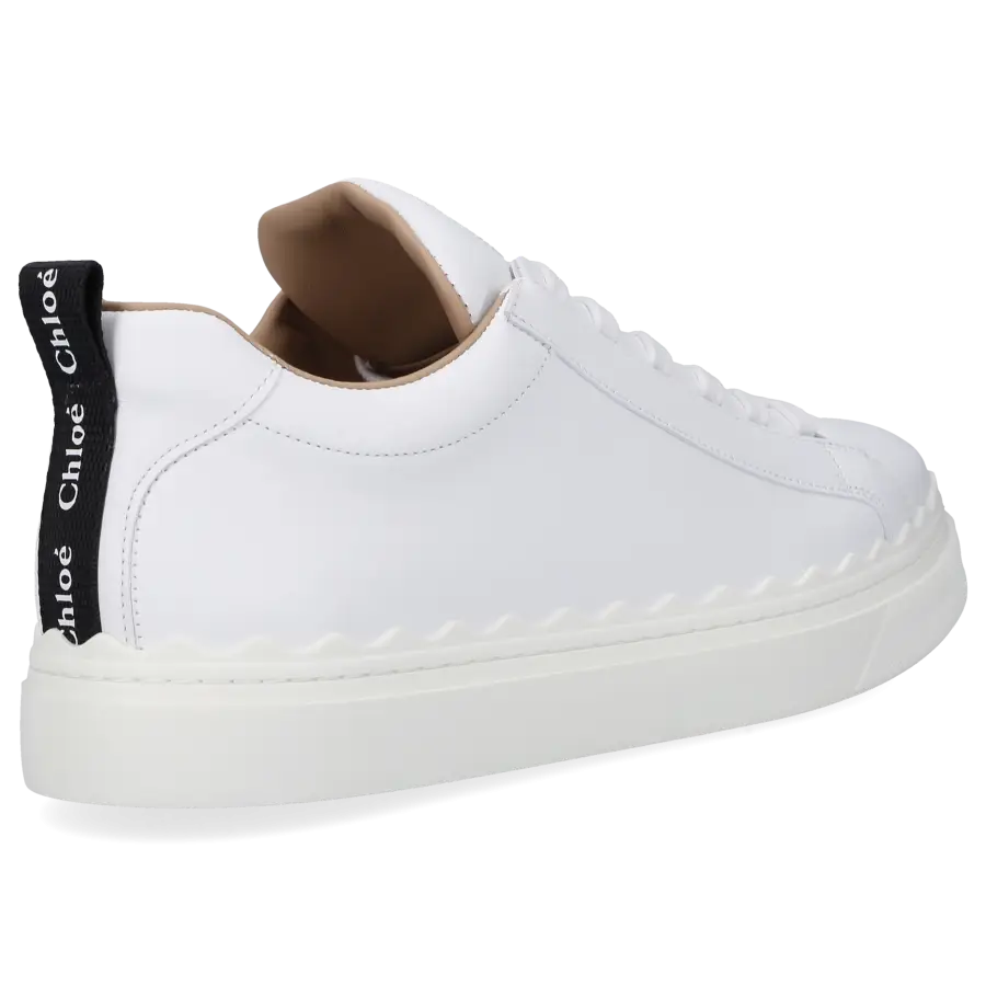Chloé - Sneaker low LAUREN Nappaleder - weiß