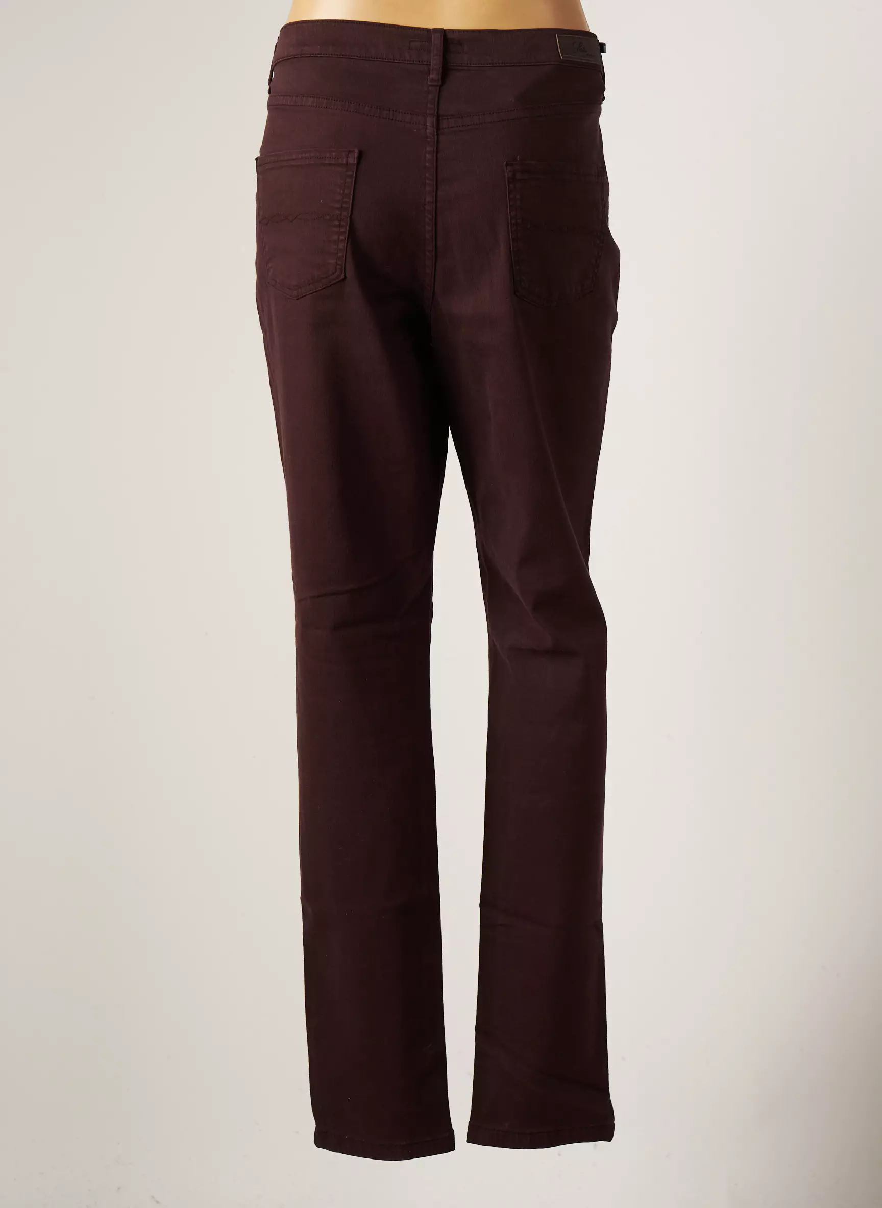 Lcdn Pantalons Droits Femme couleur marron