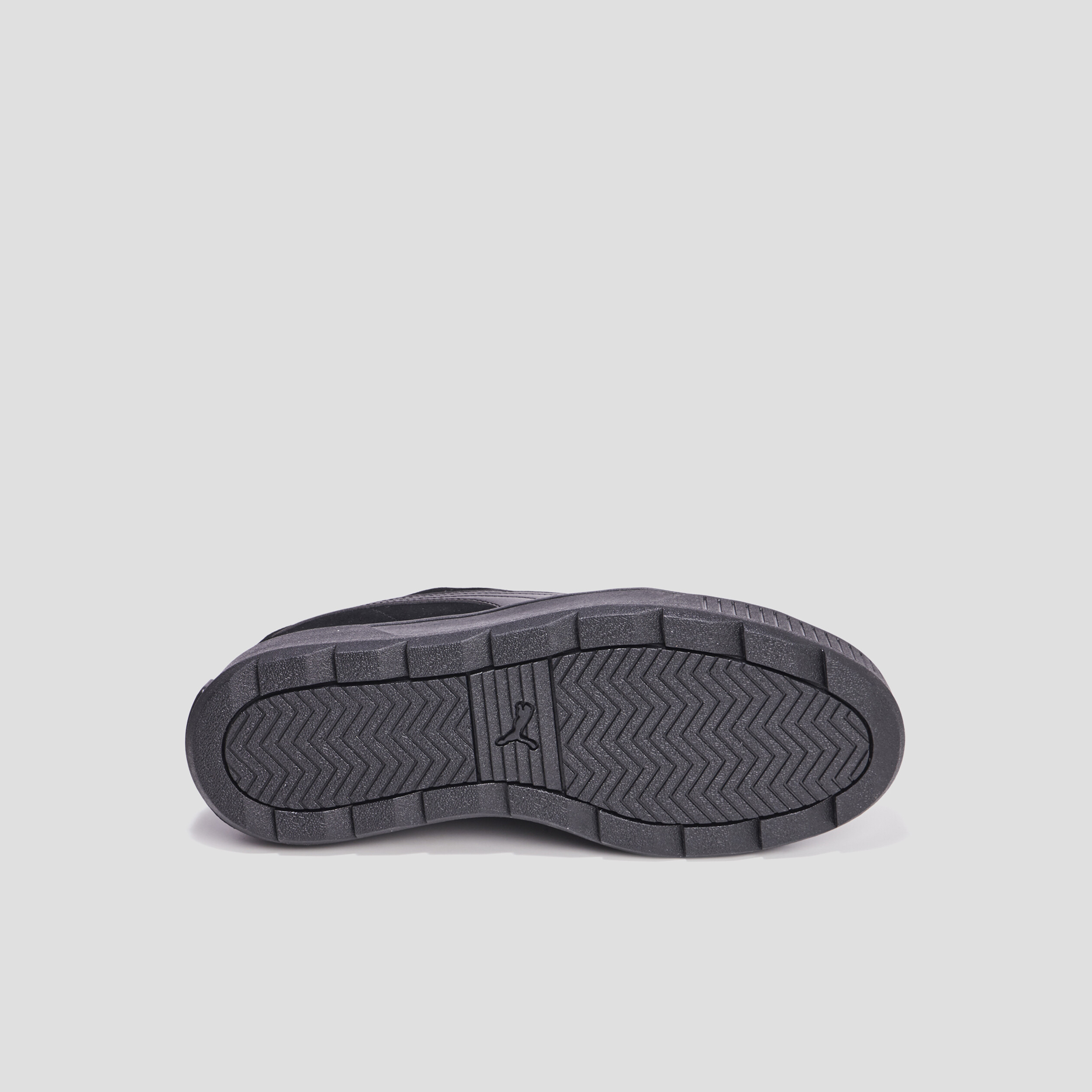 Tennis basses en cuir Puma Karmen Nub noir femme | La Halle