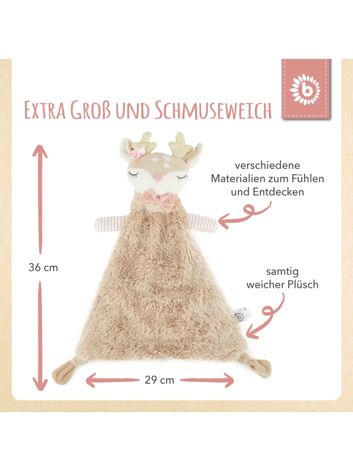 Bieco Spielwaren Schmusetuch Reh - ab Geburt in Beige günstig kaufen onesize