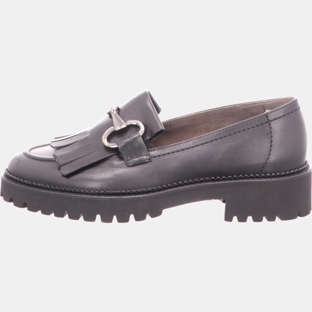 PAUL GREEN Klassische Slipper schwarz BRUSH CALF black