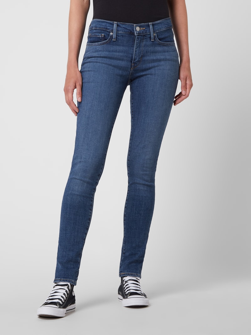 Jeans mit Label-Patch '311™ SHAPING SKINNY' in blau