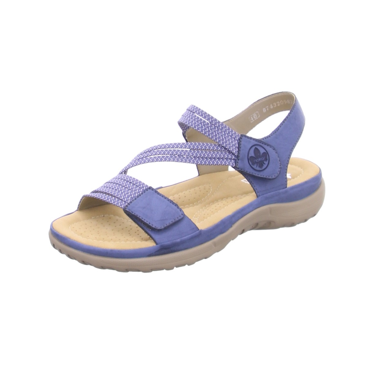 RIEKER Klassische Sandalen blau