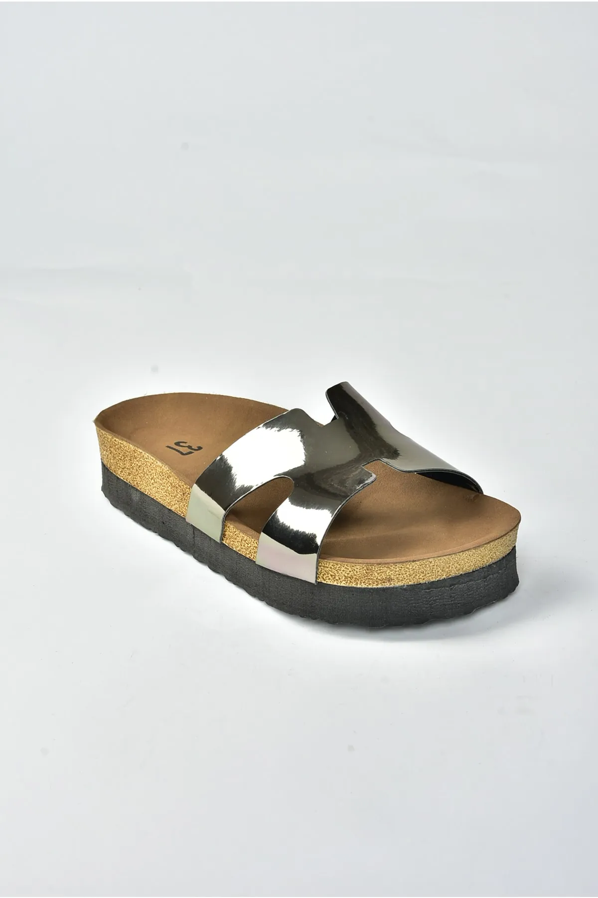 Fox Shoes  Platin-Hausschuhe für Damen