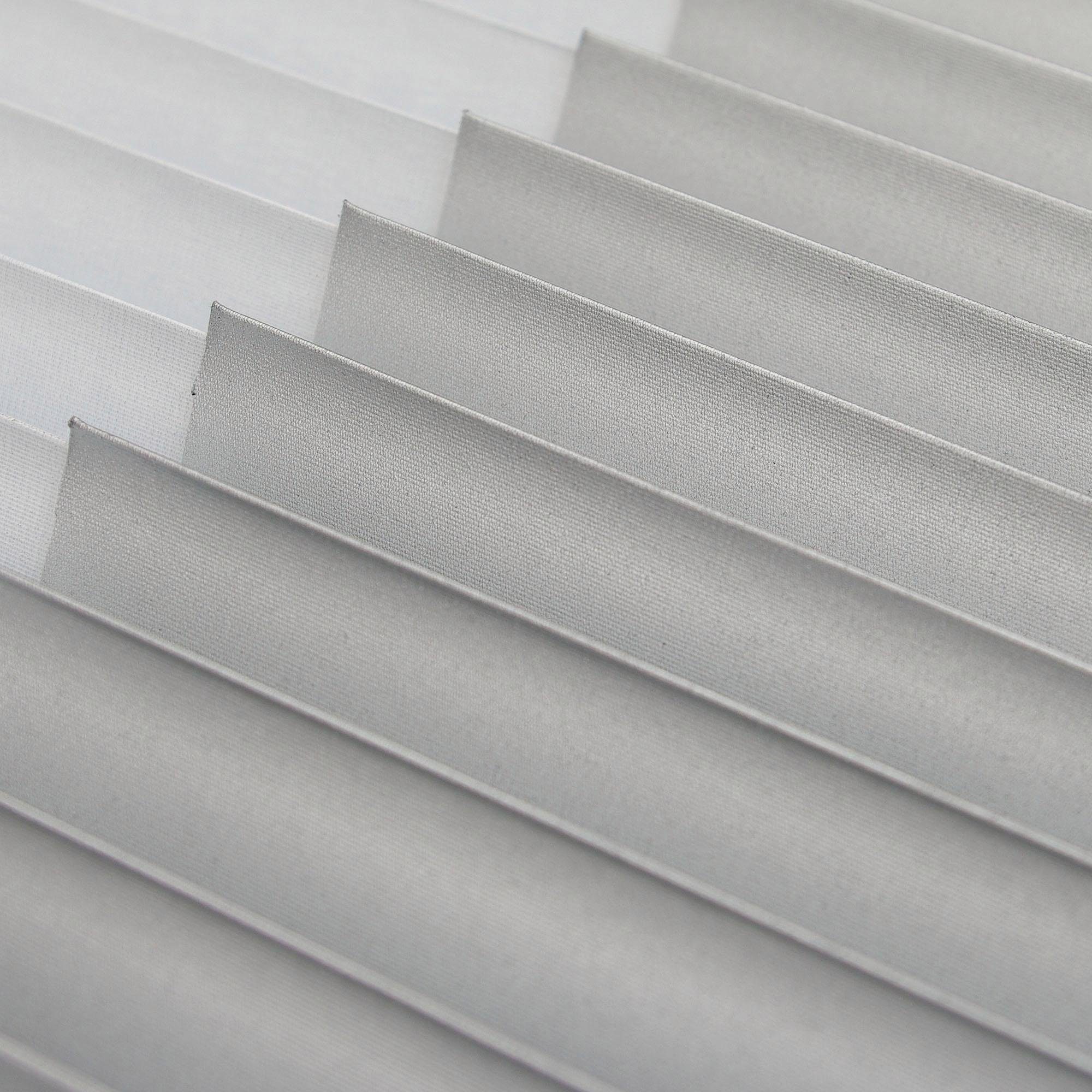 Plissee Klemmfix Thermo, Liedeco, verdunkelnd, ohne Bohren, verspannt, Klemmfix