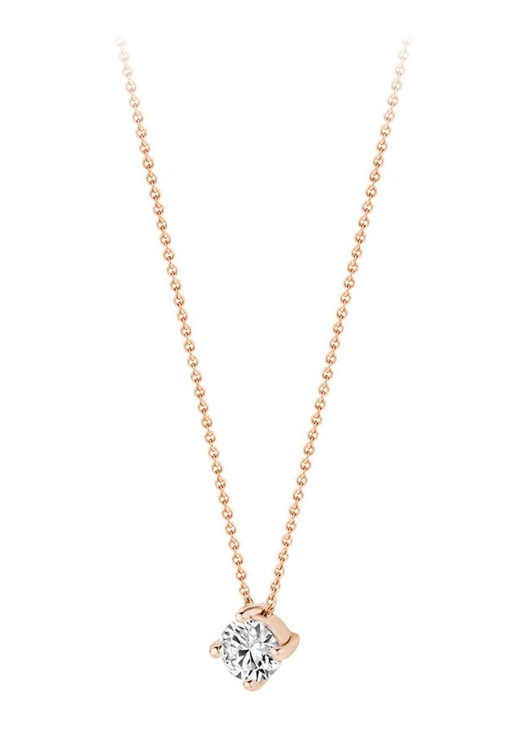 Collana Blush in oro rosa 14 carati con zirconi cubici 3057RZI