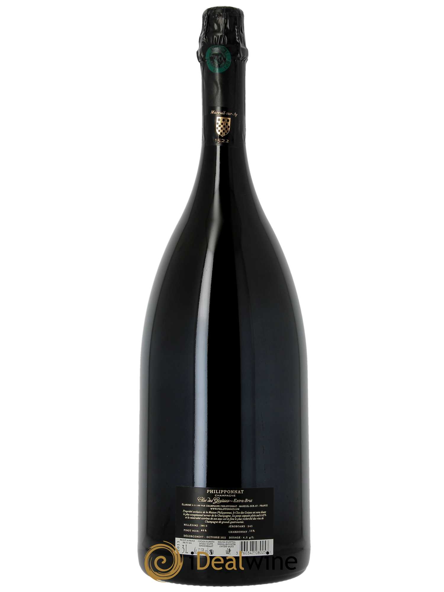 Clos des Goisses Philipponnat  2013 - Lot de 1 Double-magnum