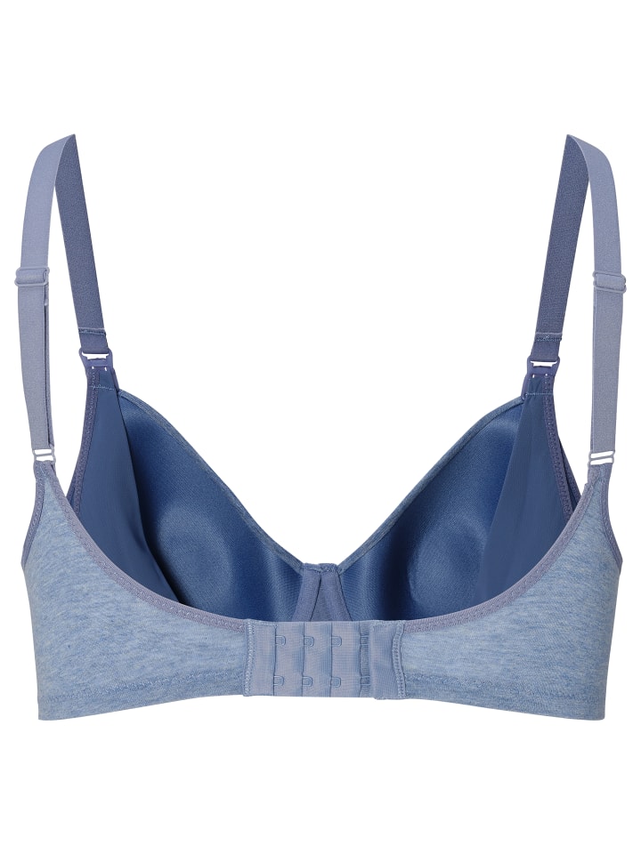 Noppies Gepolsterter Still-Bh Cotton Melange in Light Blue Melange günstig kaufen