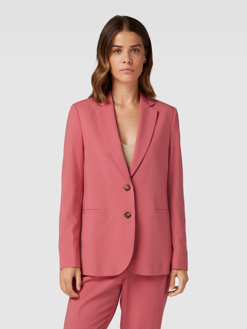 Blazer mit Reverskragen in dunkelrot