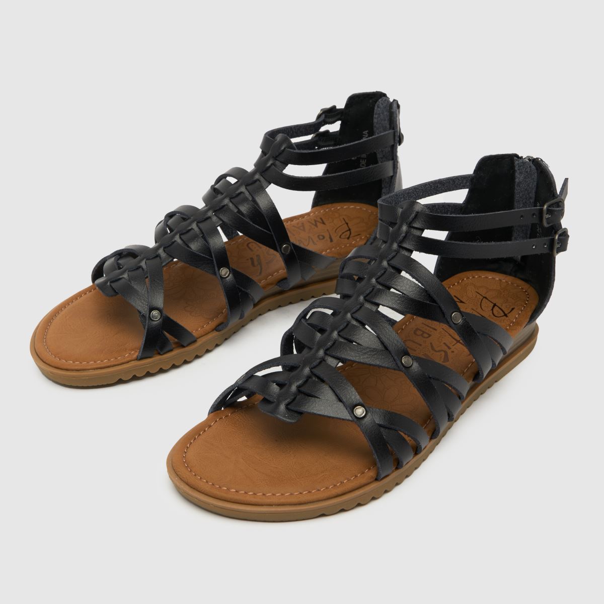 Blowfish Malibu – Svarta, bloomy-sandaler