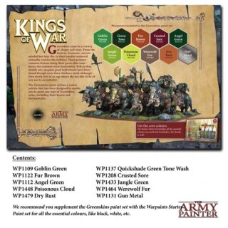 Army Painter Warpaints Kings of War Greenskins Paint Set