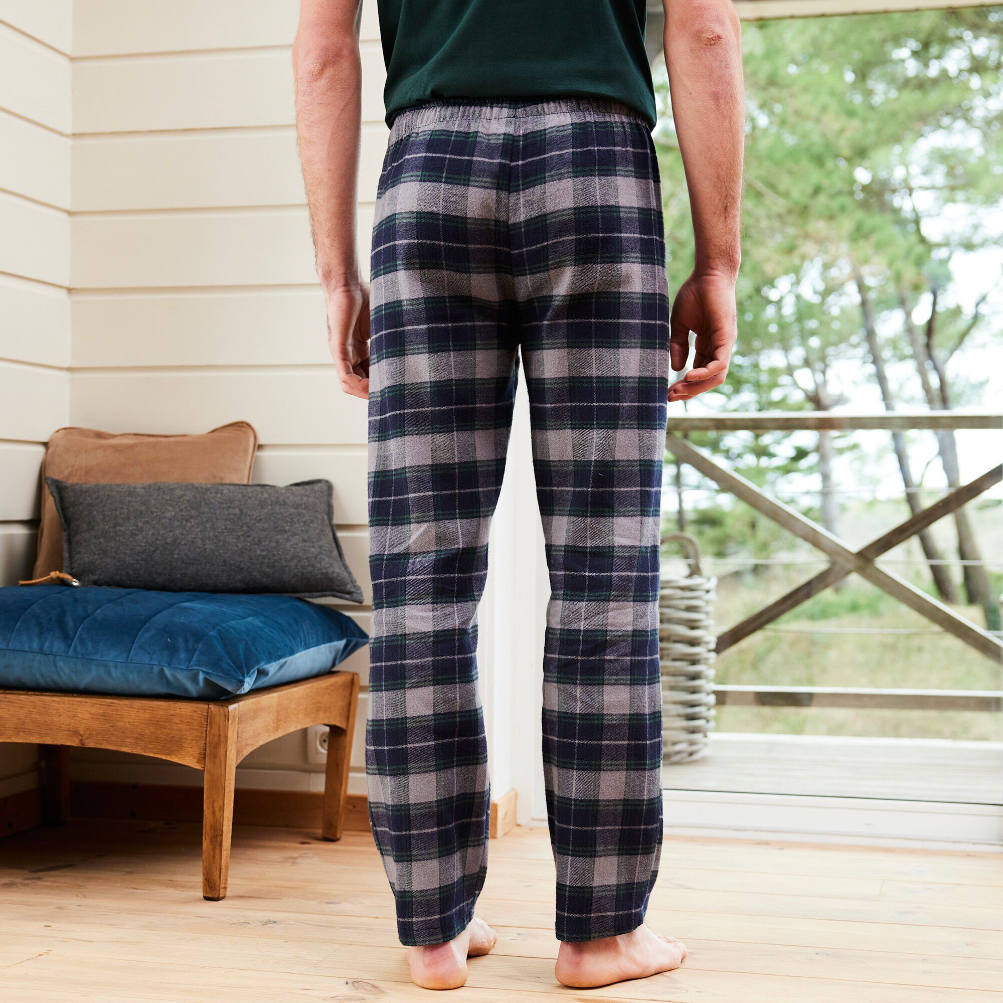 Pantalon pyjama flanelle carreaux
