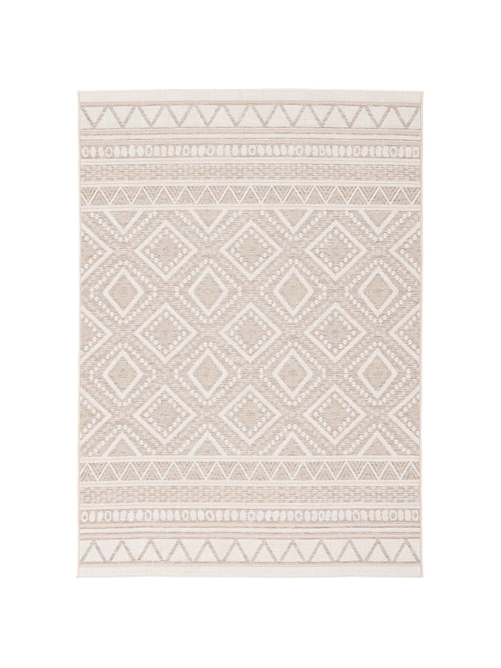 Pergamon In & Outdoor Teppich Flachgewebe Ottawa Ethno in Beige günstig kaufen 80 x 150cm