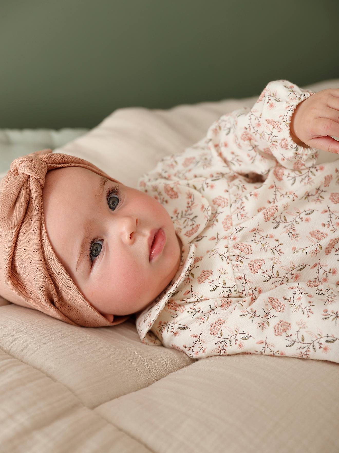 Vertbaudet Baby Overall mit langen Ärmeln - wollweiß