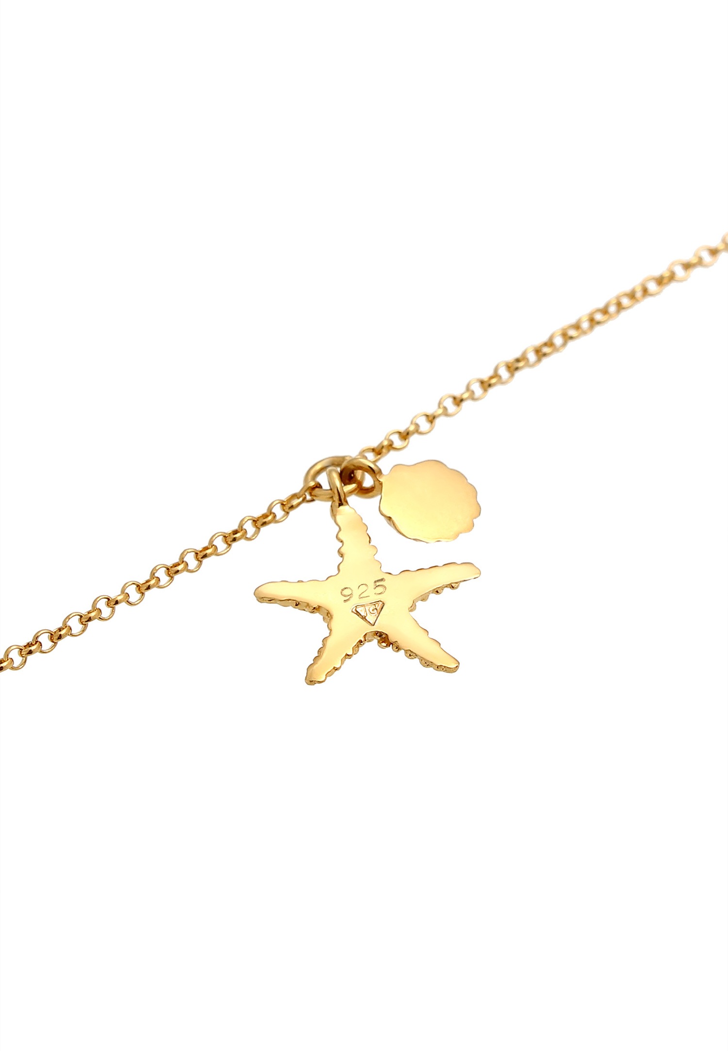 Elli Seashell Starfish Beach Summer Trend Blogger Bracelet for Women - (925/1000) Silver