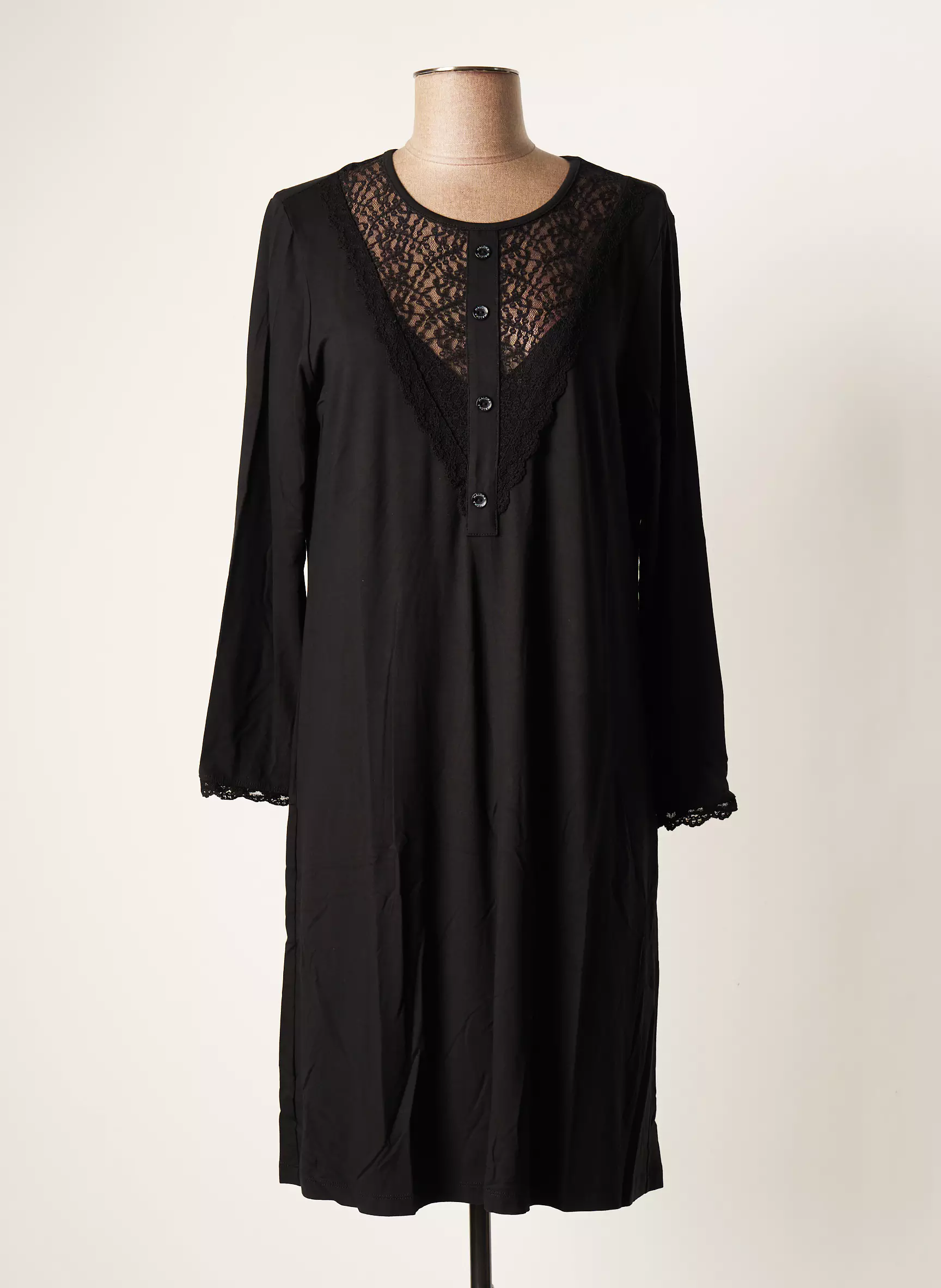 Maloka Robes Mi Longues Femme couleur noir